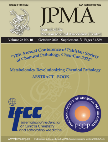 345px x 453px - JPMA ChemCon2022 Abstract Book - Pakistan Society Of Chemical Pathology